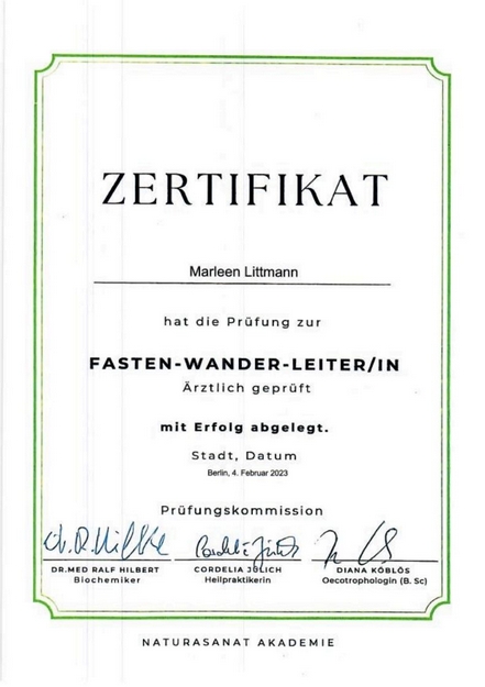 Marleen Littmann Fasten-Wander-Leiterin 2023